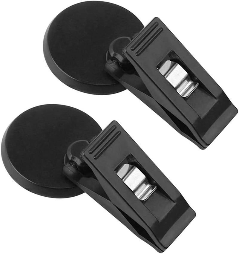 igersaw 2Pcs Car Note Pad Holder, 18 * 10 * 3 Car Parking Ticker Holder Memo Holder Car Clip Windscreen Holder Self Adhesive Tickets Clips (Black) - Image 1